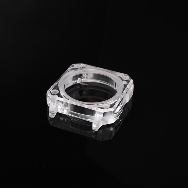 Precision-machined sapphire watch case component