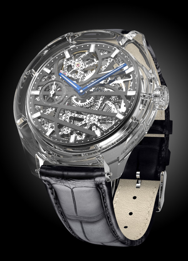 Transparent Sapphire Case for ETA 6497 Movements — product view